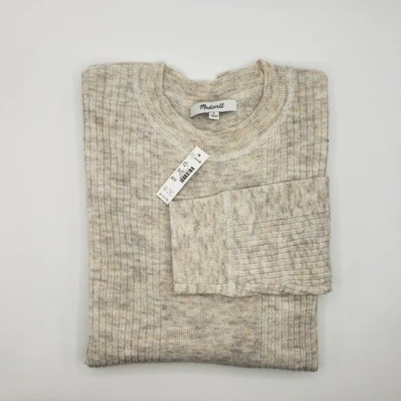 Madewell Ribbed Alpaca-Blend Crewneck Sweater - Picture 7 of 9